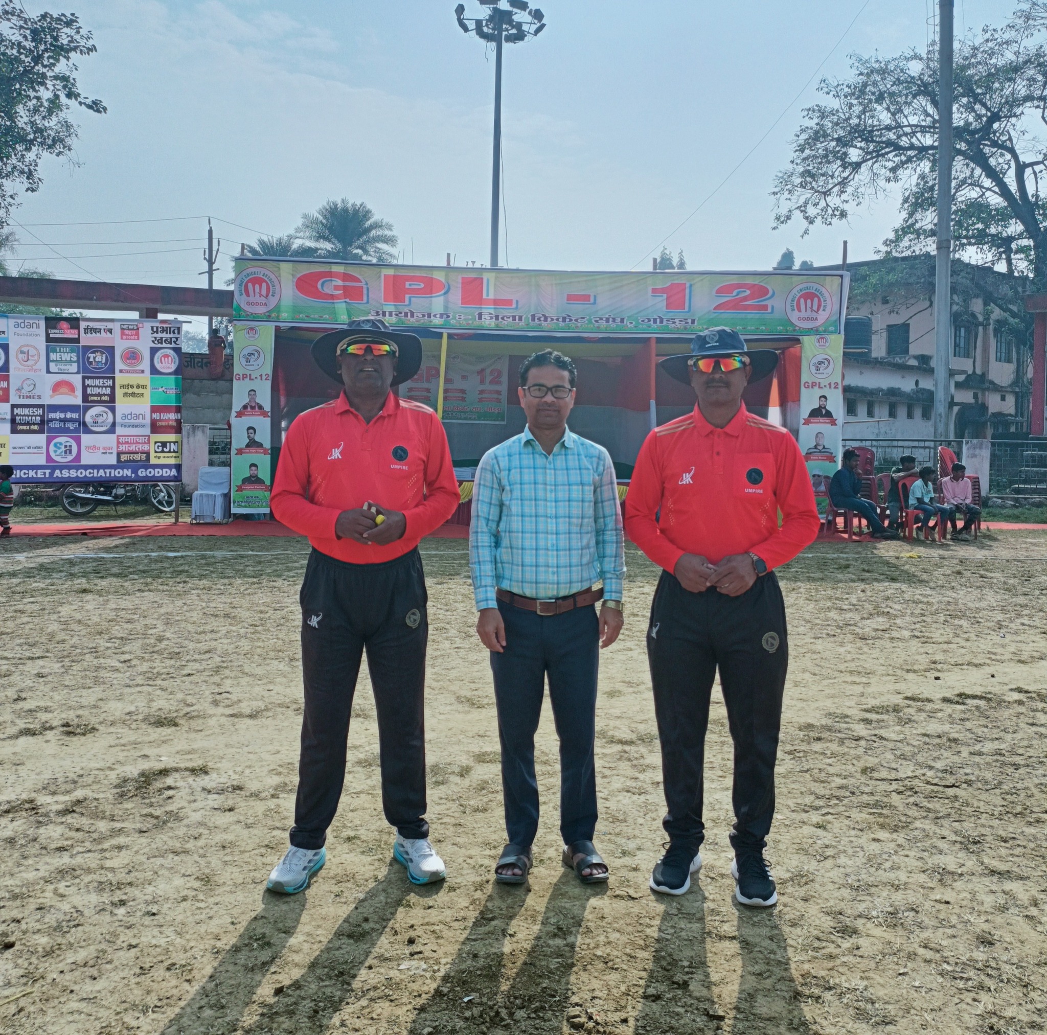 DCA Secretary with GPL-12 Umpires